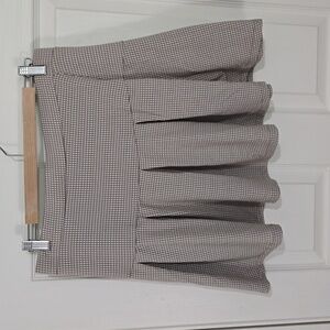 URBAN ROMANTICS CHECKERD JUNIORS PLEATED SKIRT